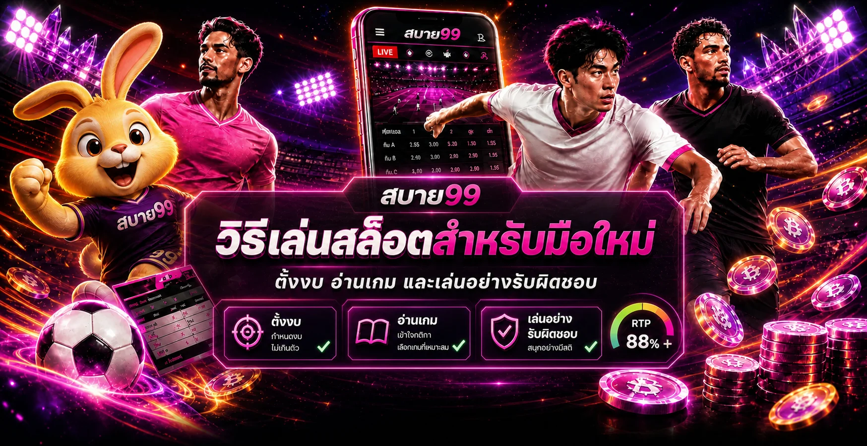 สบาย99 วิธีเล่นสล็อตสำหรับมือใหม่ อ่าน RTP ตั้งงบ